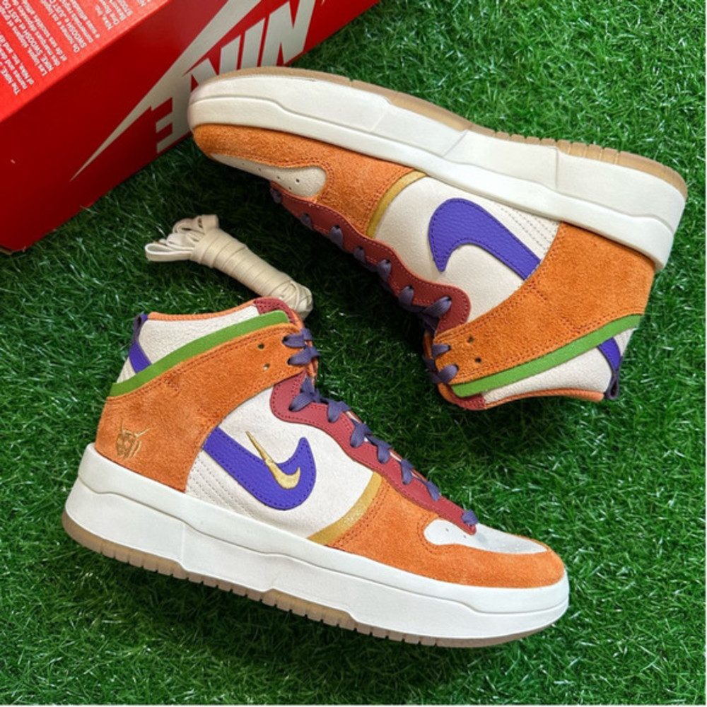 Nike Dunk Hi Up Premium Sail / Canyon Purple SEND OFFERS - Picture 6 of 6